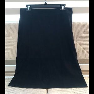 Ann Taylor A-Line Faux Suede Skirt